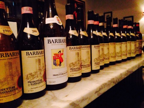 The line up of Barbaresco from Produttori del Barbaresco.